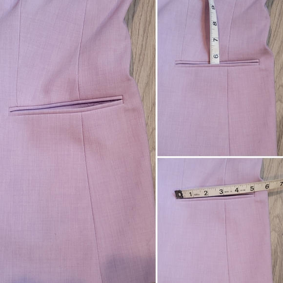 Ann Taylor Lavender Violet Lilac Cutaway Blazer Jacket, Women's 6T - Picture 12 of 16